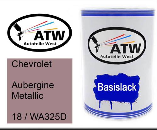 Chevrolet, Aubergine Metallic, 18 / WA325D: 500ml Lackdose, von ATW Autoteile West.